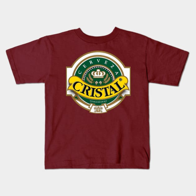 🍺 Cerveza Cristal 🍺 Kids T-Shirt by INLE Designs